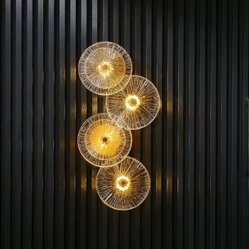 Applique Murale Design en verre | Applique Murale ronde LED