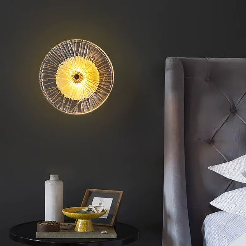 Applique Murale Design en verre | Applique Murale ronde LED